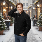 Men's knitted sweater with button collar Fashion Grand