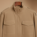 Women's casual high stand collar zip-up jacket Fashion Grand