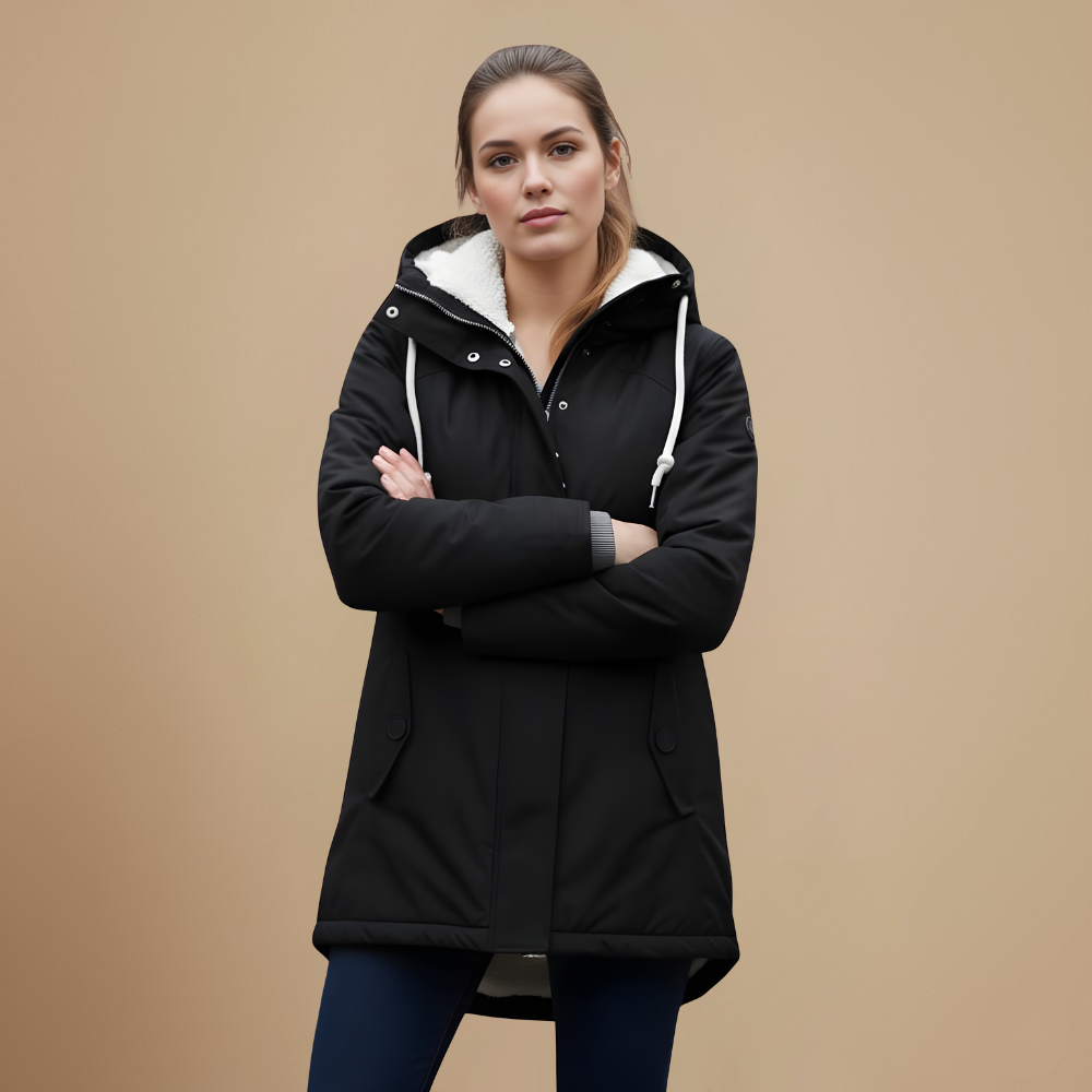 Cozy Hooded Winter Parka Jacket Fashion Grand