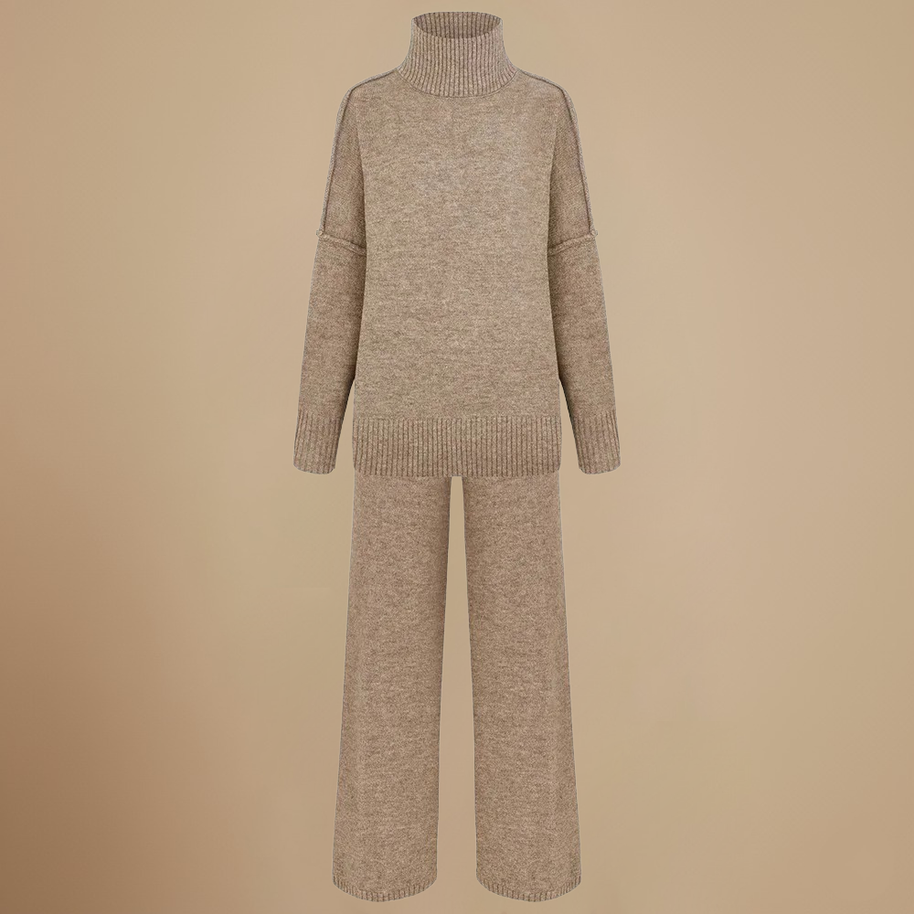 Women’s chunky knit two piece set Fashion Grand