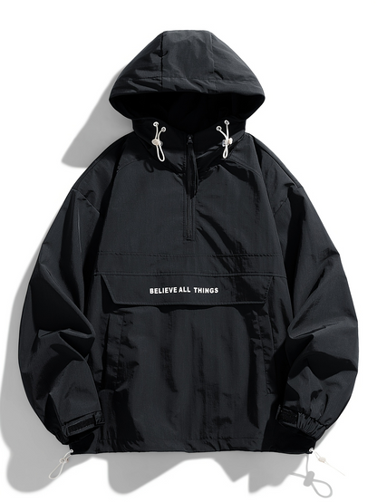 Men's Outdoor Hooded Pullover Jacket Fashion Grand