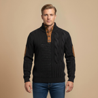 Vintage 3D Print Quarter Zip Sweatshirt Fashion Grand