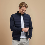 Lightweight Quilted Stand Collar Jacket for Men Fashion Grand