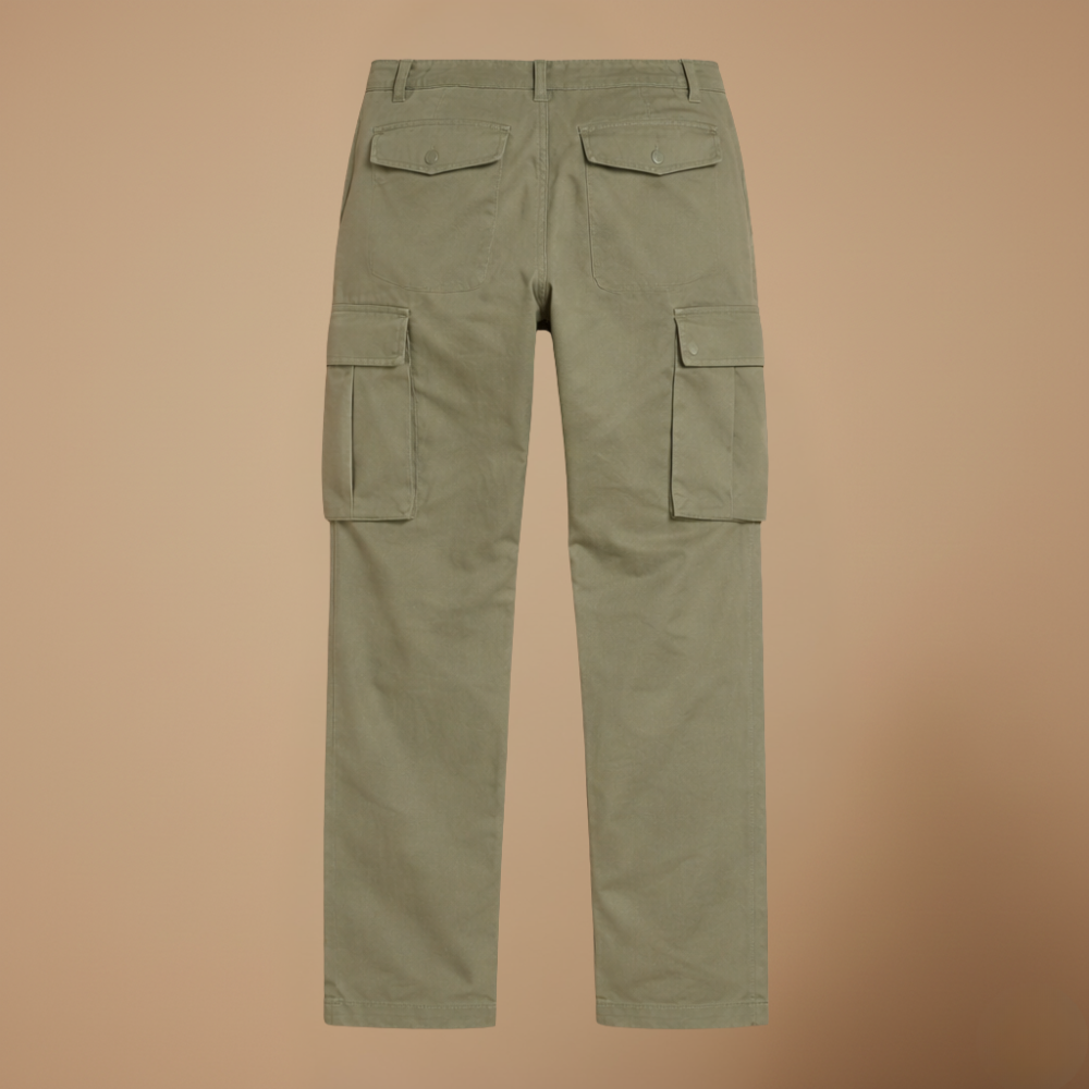 Men's drawstring multi pocket cargo trousers Fashion Grand