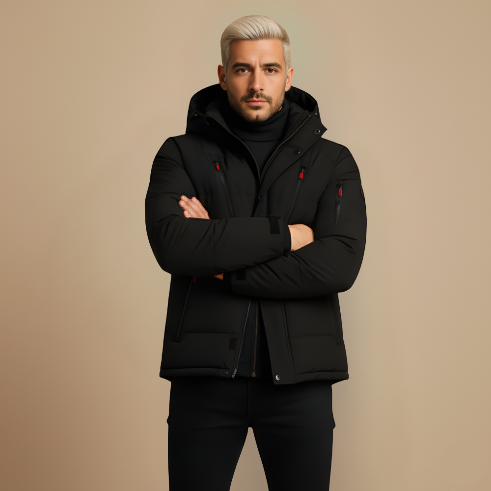 Puffer winter jacket for men - waterproof Fashion Grand