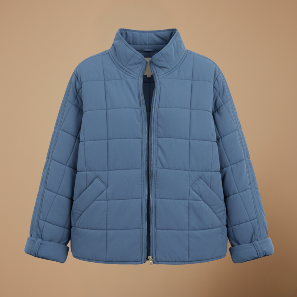 Women's casual zip-up puffer jacket Fashion Grand