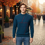 Men’s long sleeve graphic pattern sweater Fashion Grand