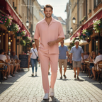 Men's short sleeve shirt two-piece set Fashion Grand