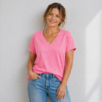 Women’s v-neck loose fit casual blouse Fashion Grand