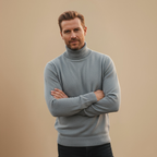 Heavyweight Solid Turtleneck Knit Pullover Sweater Fashion Grand