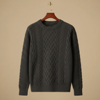 Men's casual o-neck knitted pullover jumper Fashion Grand