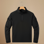 Men's tactical half zip up long sleeve shirt