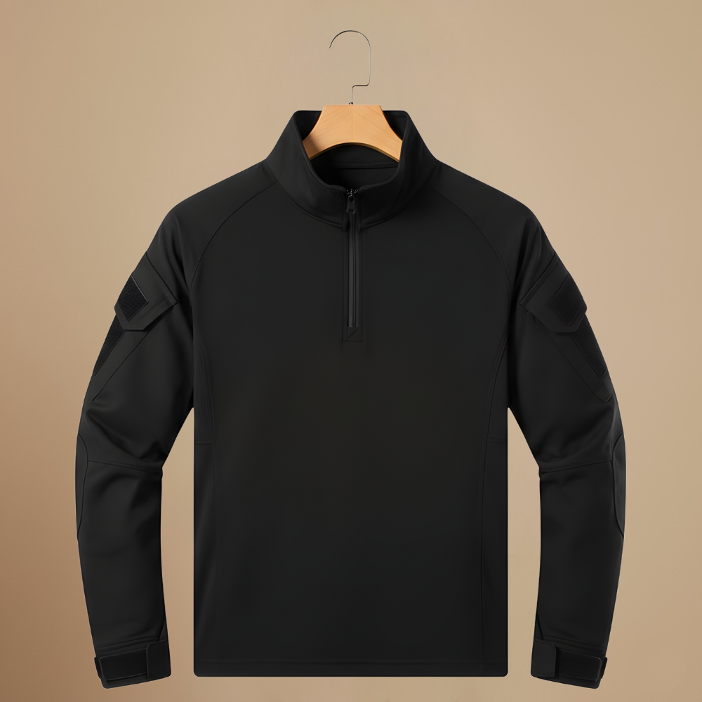 Men's tactical half zip up long sleeve shirt