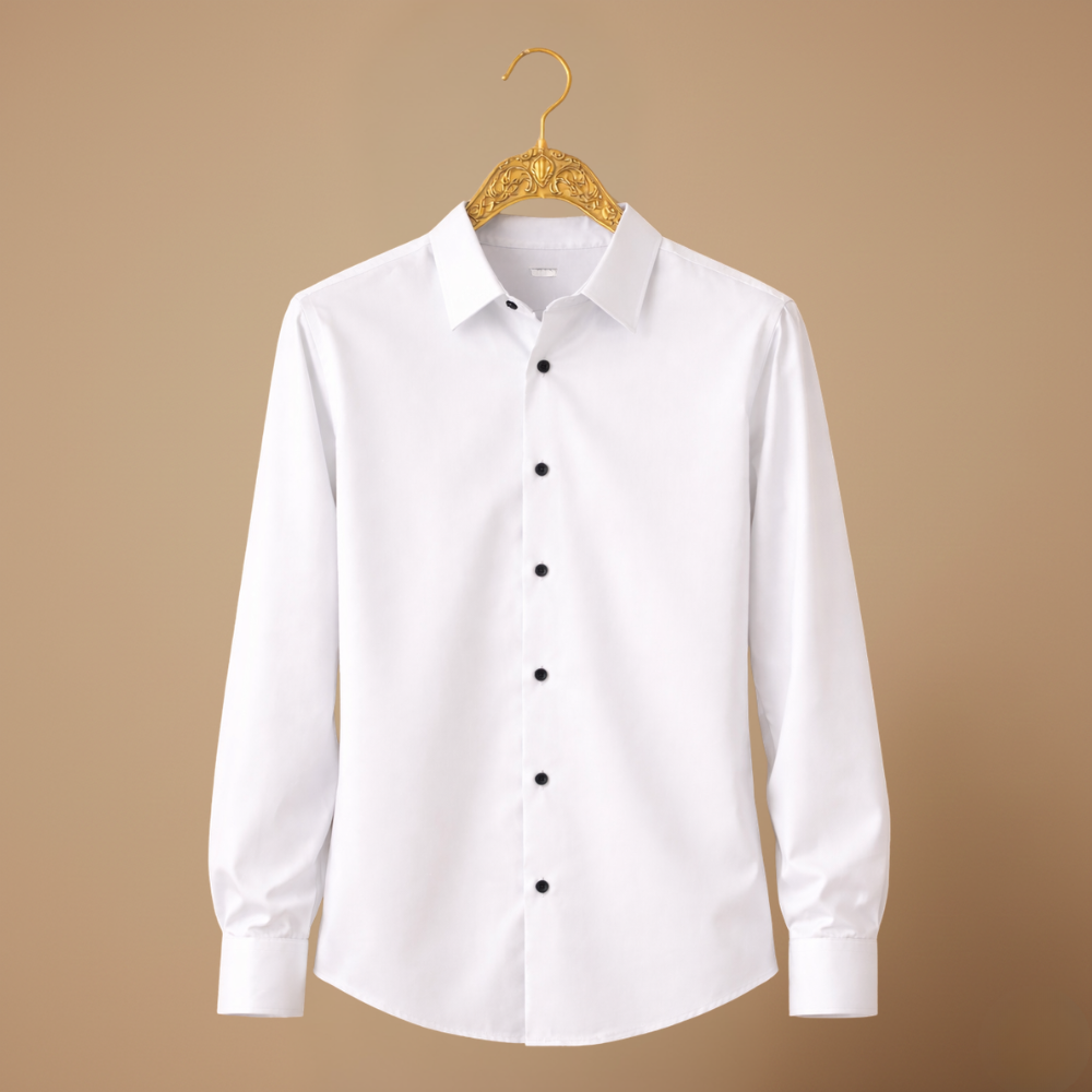 Men's long sleeve button-down wrinkle-free shirt Fashion Grand