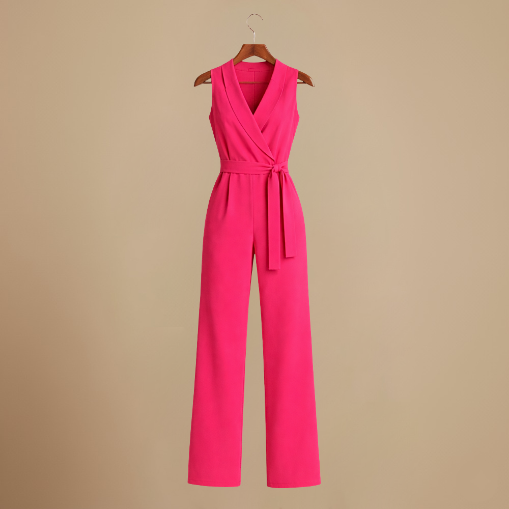 Women's Elegant Sleeveless Wrap Jumpsuit Fashion Grand