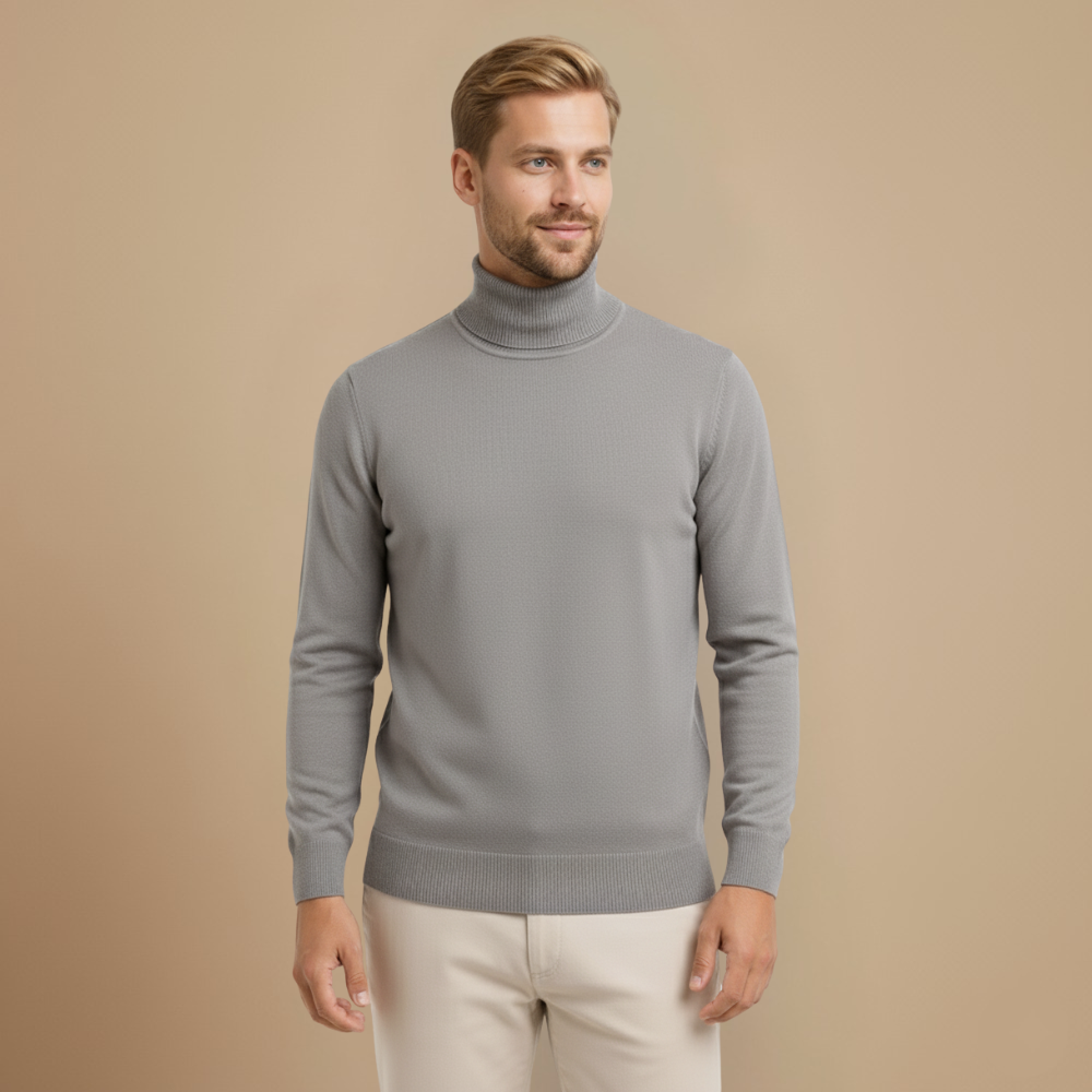 High Neck Pullover Winter Sweater Layering Essential Fashion Grand