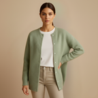 Ladies Relaxed Fit Button Knit Cardigan Fashion Grand