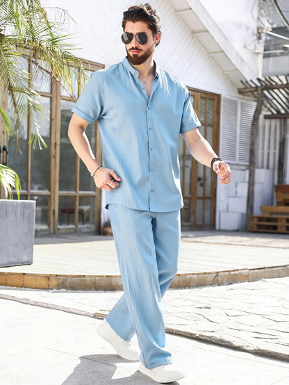 Men's Short Sleeve Two-Piece Set Fashion Grand