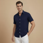 Casual Short Sleeve Button Up Summer Shirt Fashion Grand