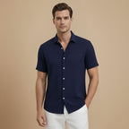 Casual Short Sleeve Button Up Summer Shirt Fashion Grand