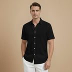 Casual Short Sleeve Button Up Summer Shirt Fashion Grand
