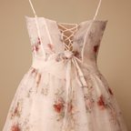 Women’s floral lace trim sleeveless  maxi dress Fashion Grand