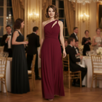 Women's convertible wrap evening gown dress Fashion Grand
