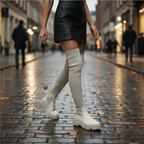 Women's knitted overknee boots Fashion Grand