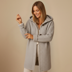 Knit Cardigan Hooded Button Closure for Women Fashion Grand