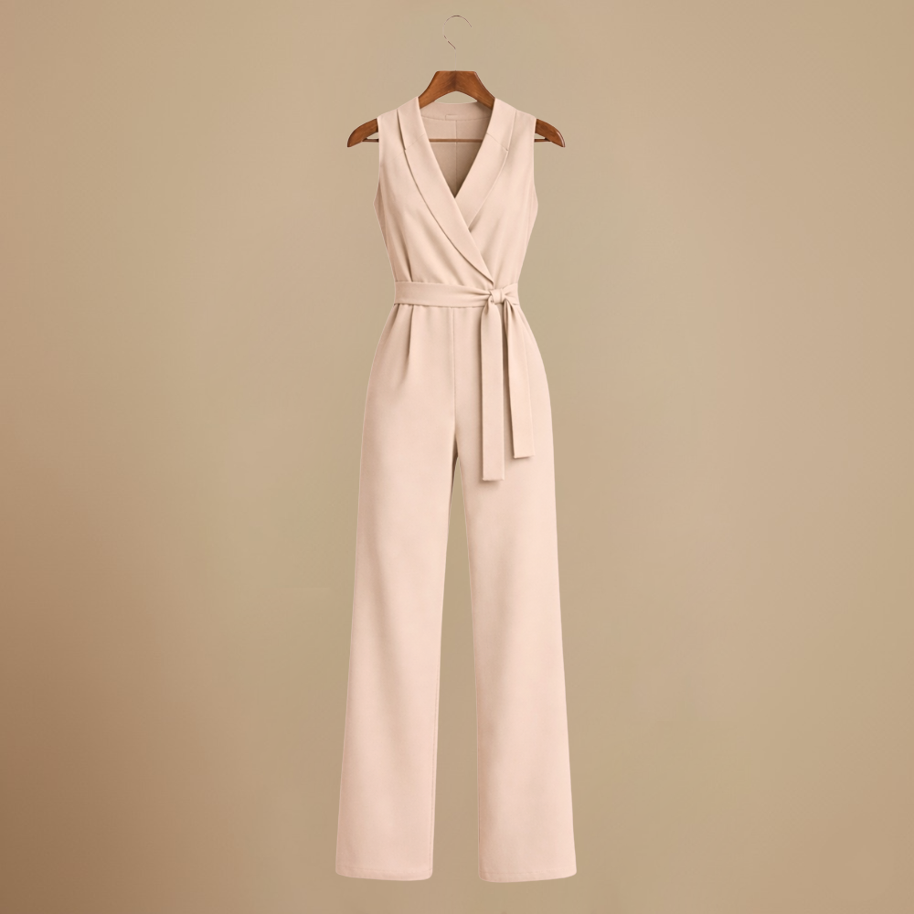 Women's Elegant Sleeveless Wrap Jumpsuit Fashion Grand