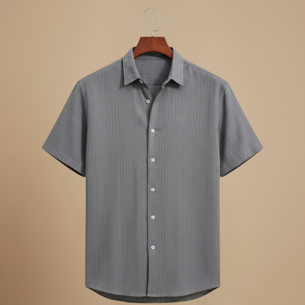 Casual Short Sleeve Button Up Summer Shirt Fashion Grand