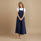 Women’s wide-leg jumpsuit with strap detail for casual wear Fashion Grand