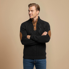 Vintage 3D Print Quarter Zip Sweatshirt Fashion Grand