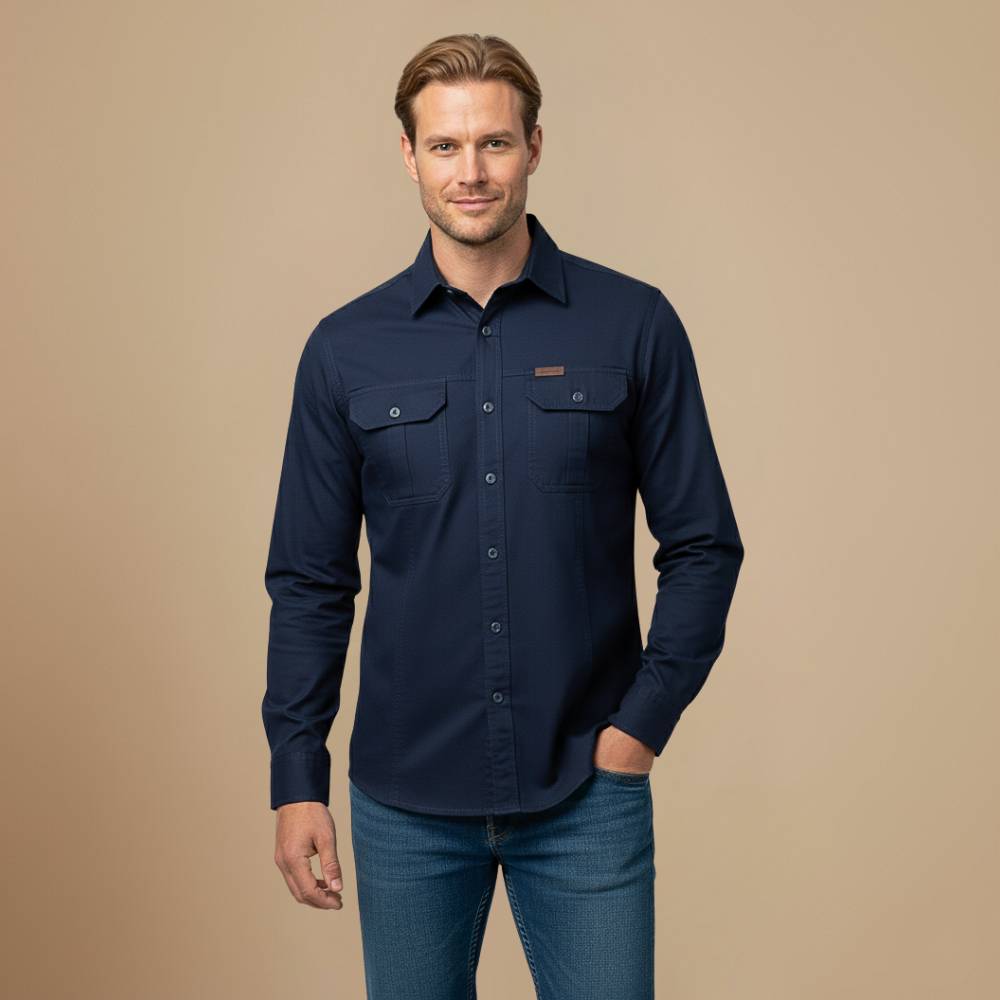 Tactical Cargo Loose Long Sleeve Shirt Fashion Grand