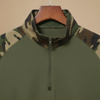 Men's tactical half zip up long sleeve shirt