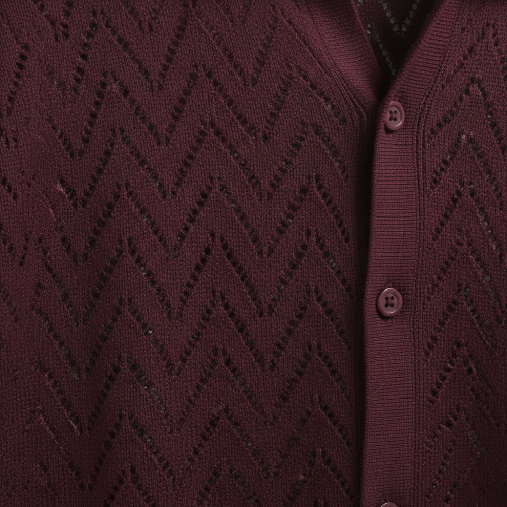 Men's short sleeved geometric design polo shirt Fashion Grand