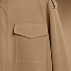 Women's casual high stand collar zip-up jacket Fashion Grand