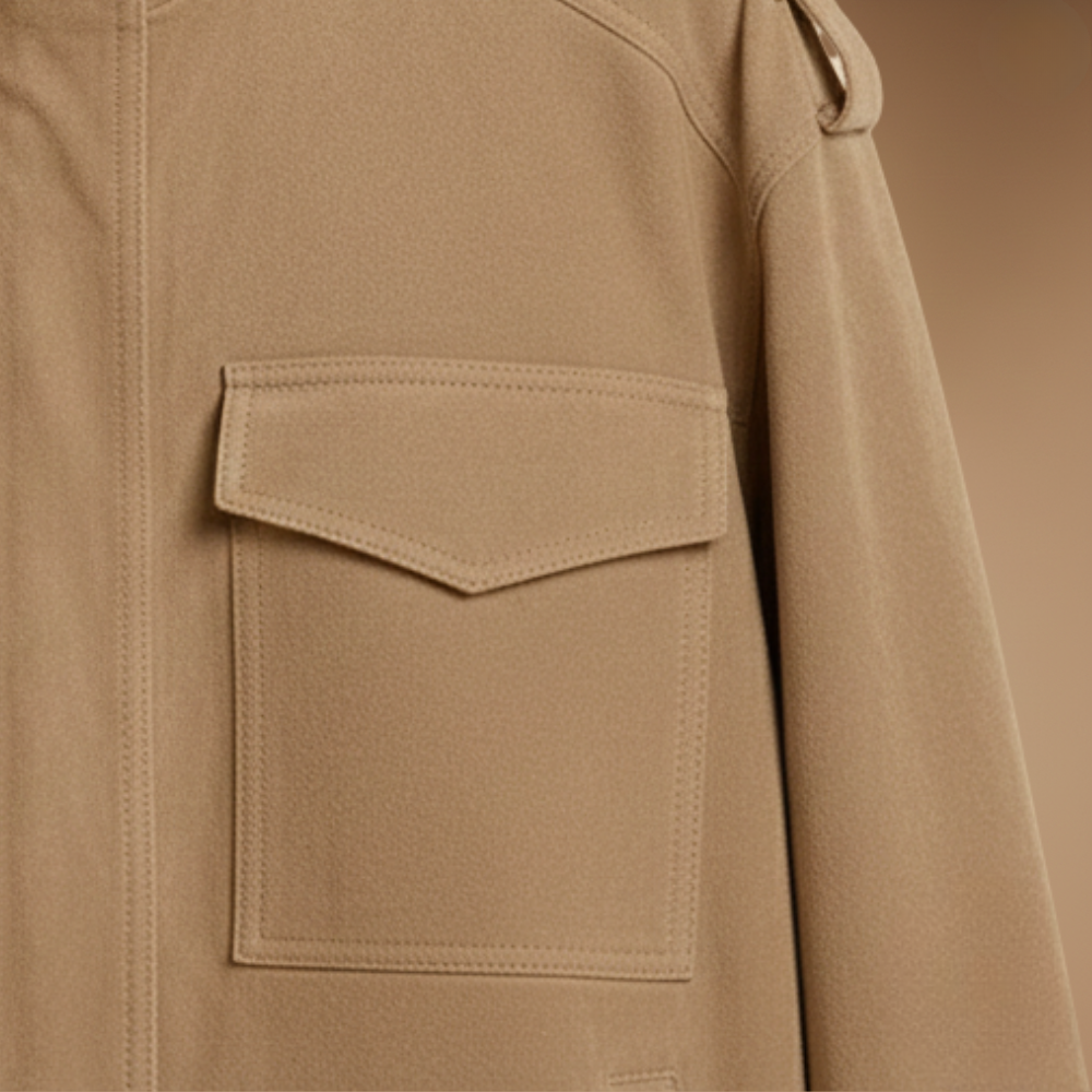 Women's casual high stand collar zip-up jacket Fashion Grand