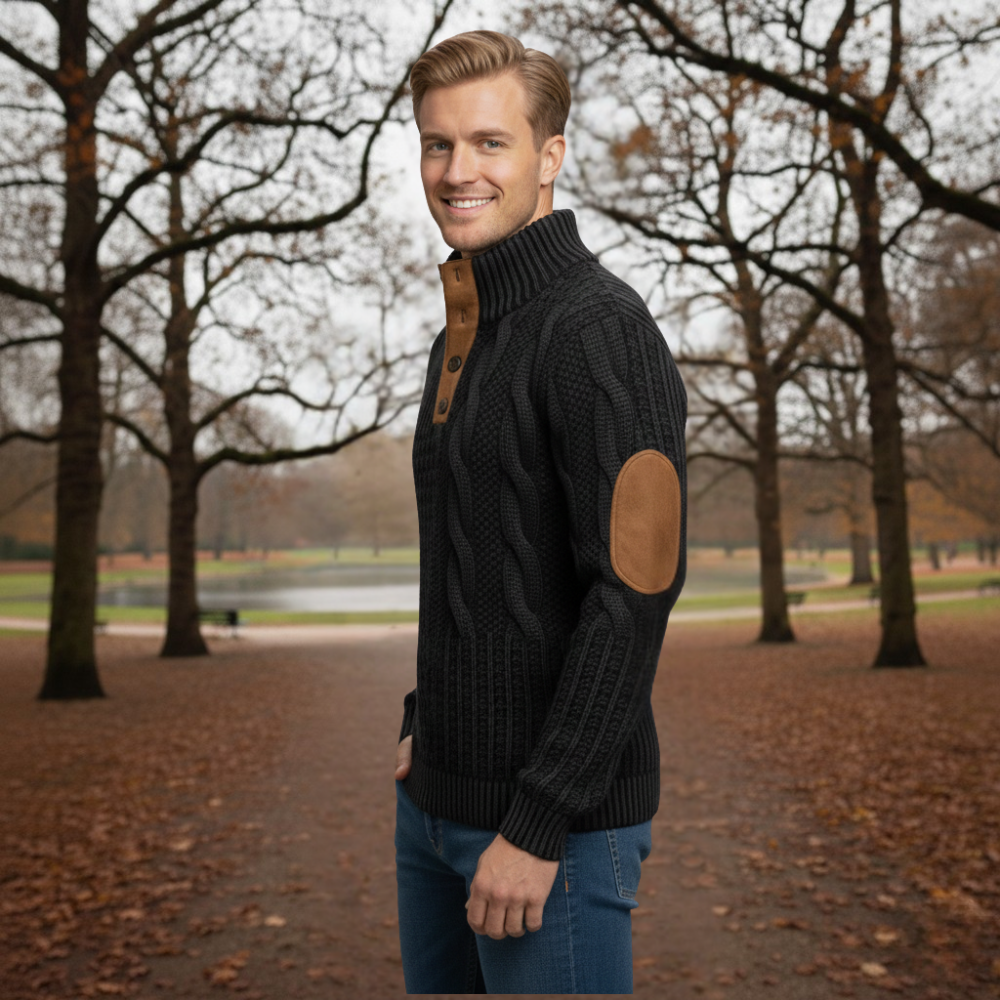 Men's 3D printed stand collar jumper Fashion Grand