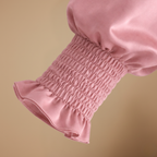 Women's v neck long lantern sleeve blouse Fashion Grand