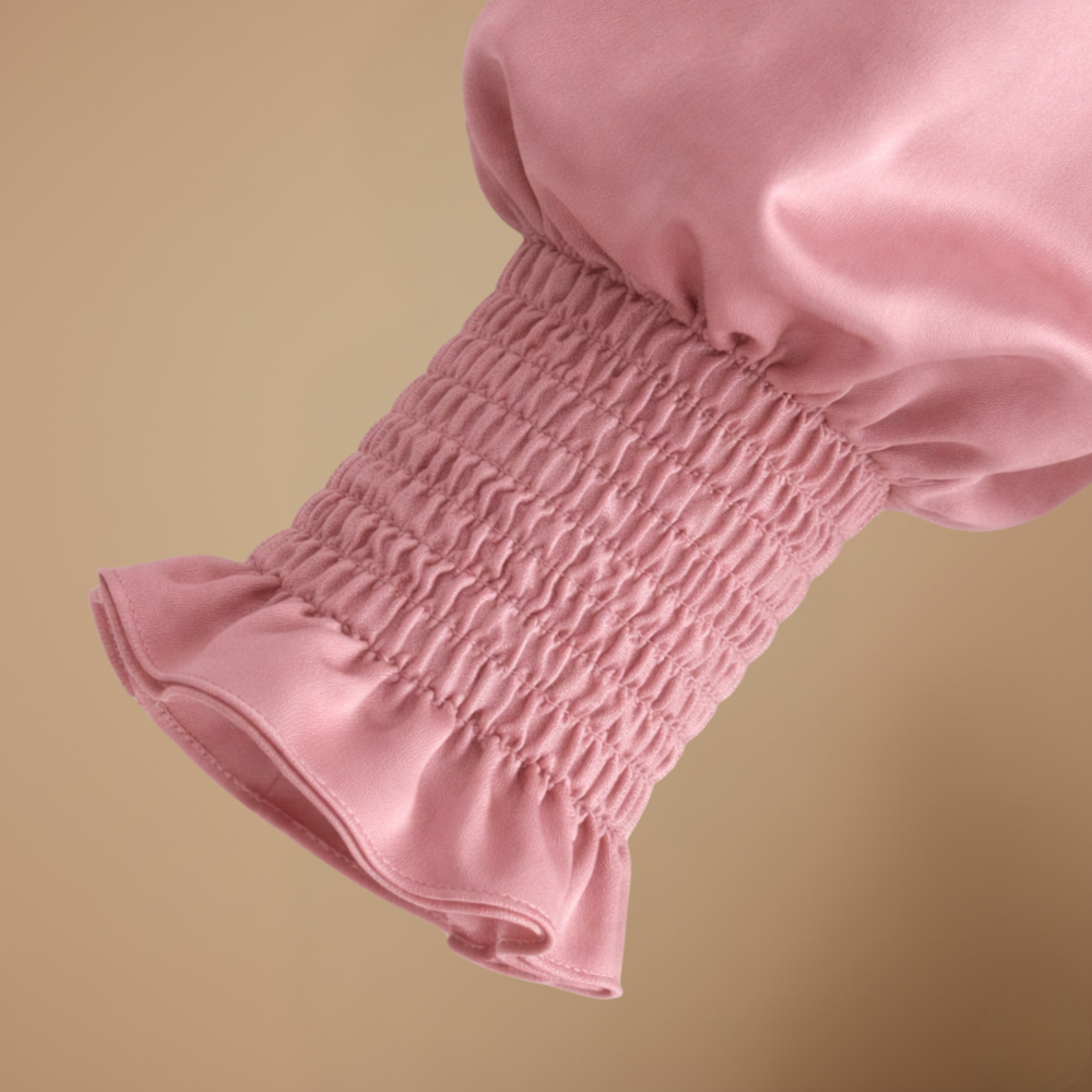 Women's v neck long lantern sleeve blouse Fashion Grand