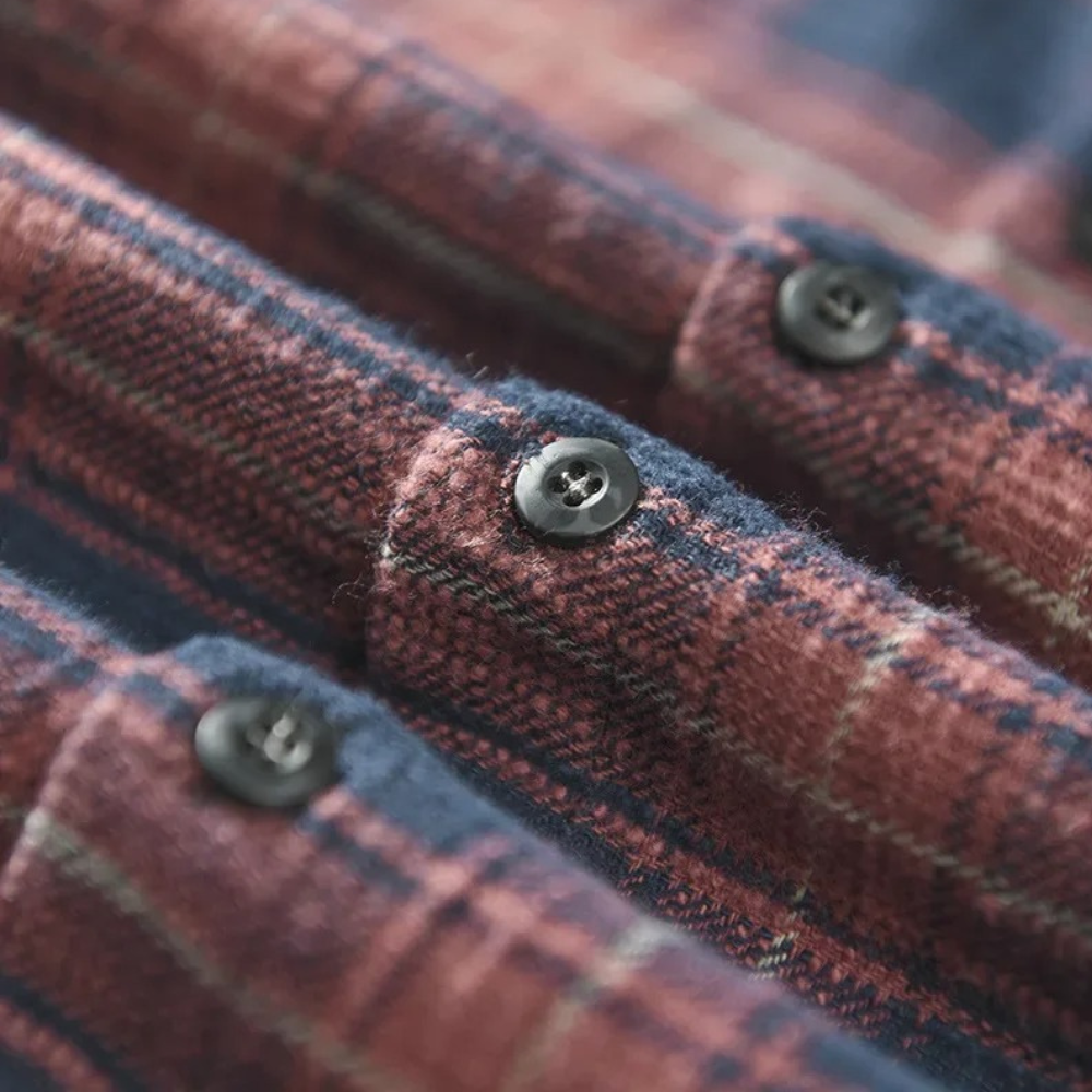 Men's classic plaid button down shirt Fashion Grand