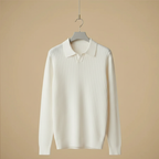 Men's slim fit long sleeve polo shirt Fashion Grand