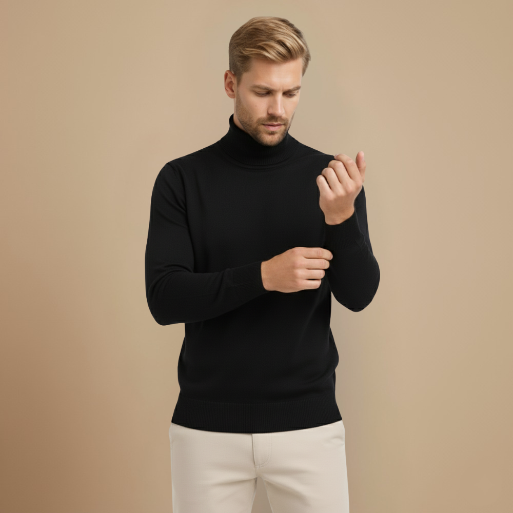 High Neck Pullover Winter Sweater Layering Essential Fashion Grand