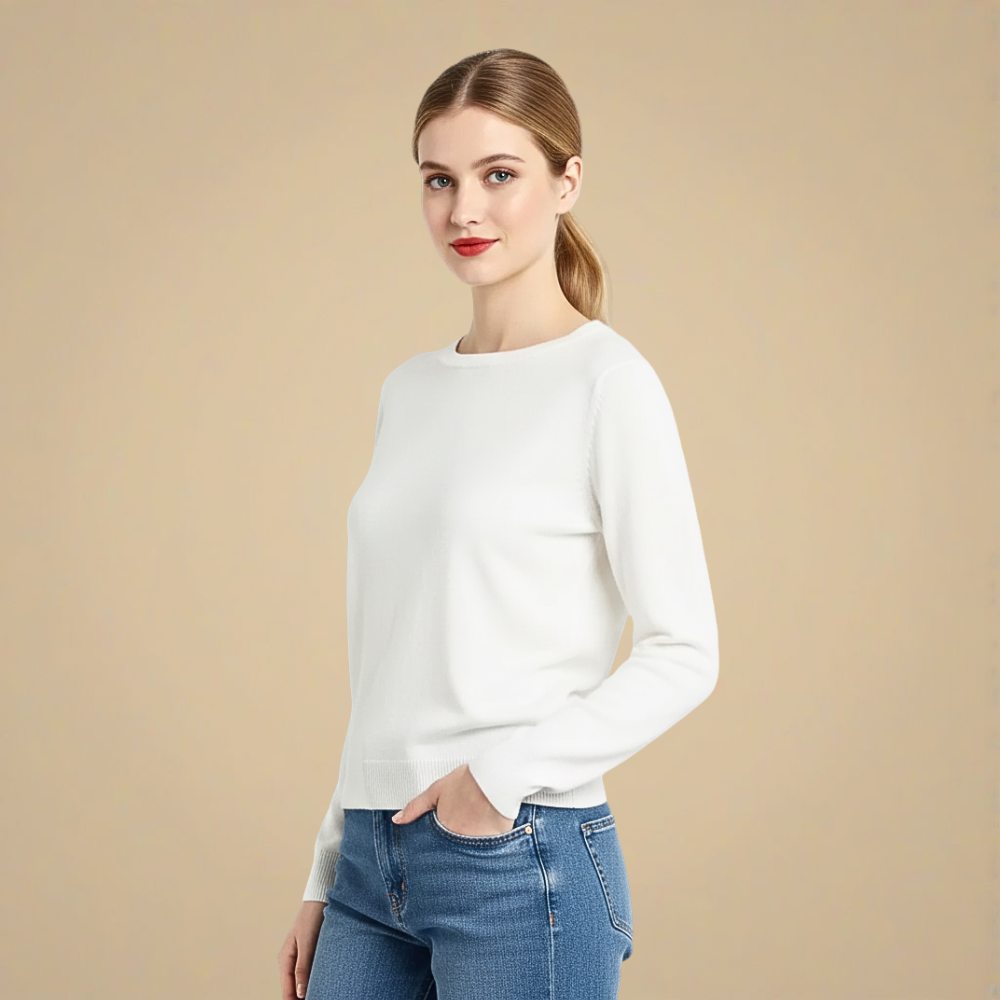 Slim Fit Long Sleeve Pullover Knitwear Top Fashion Grand