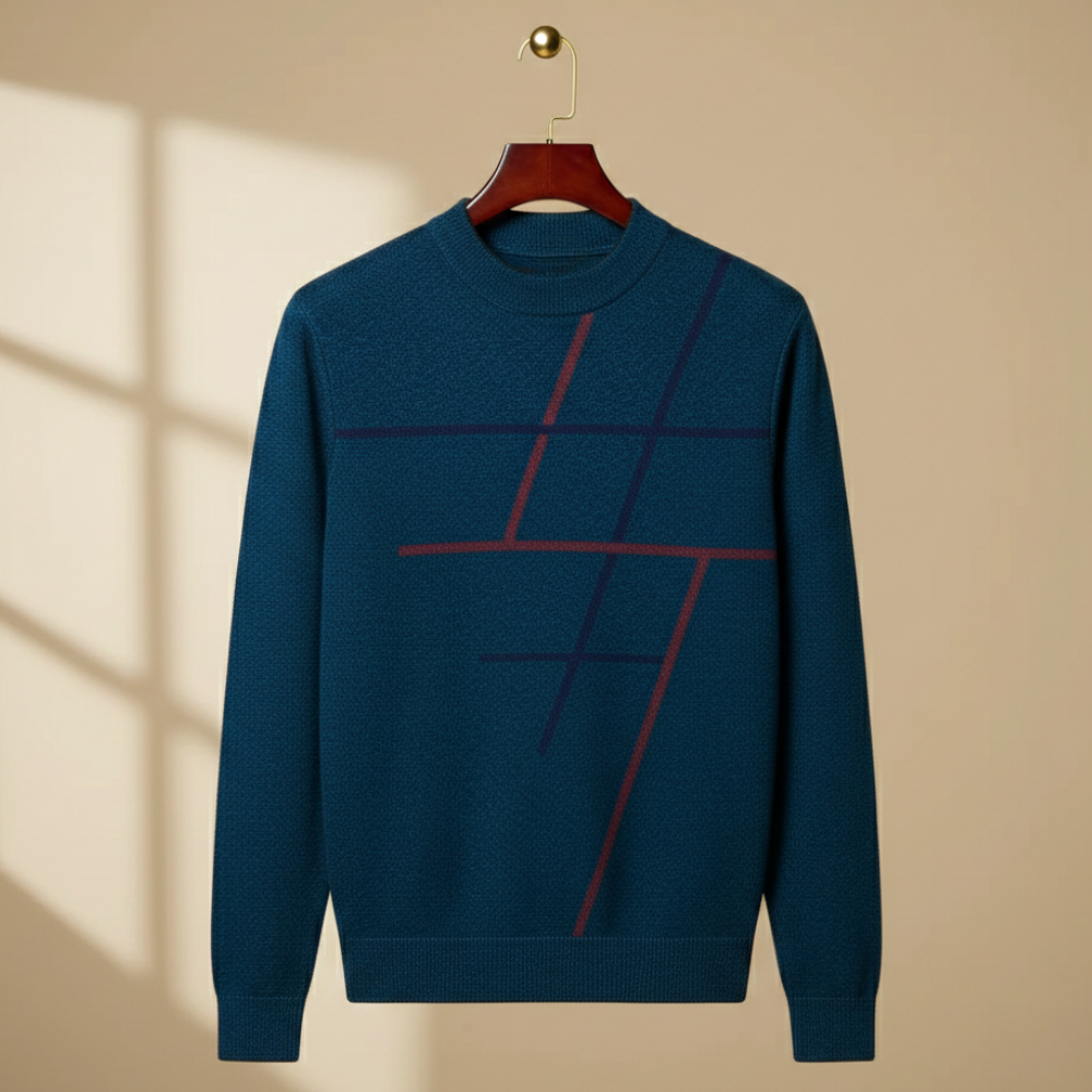 Men’s long sleeve graphic pattern sweater Fashion Grand