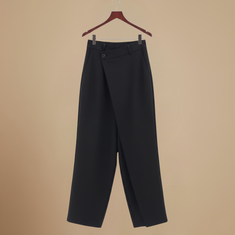 Women's high waist straight leg suit trousers Fashion Grand