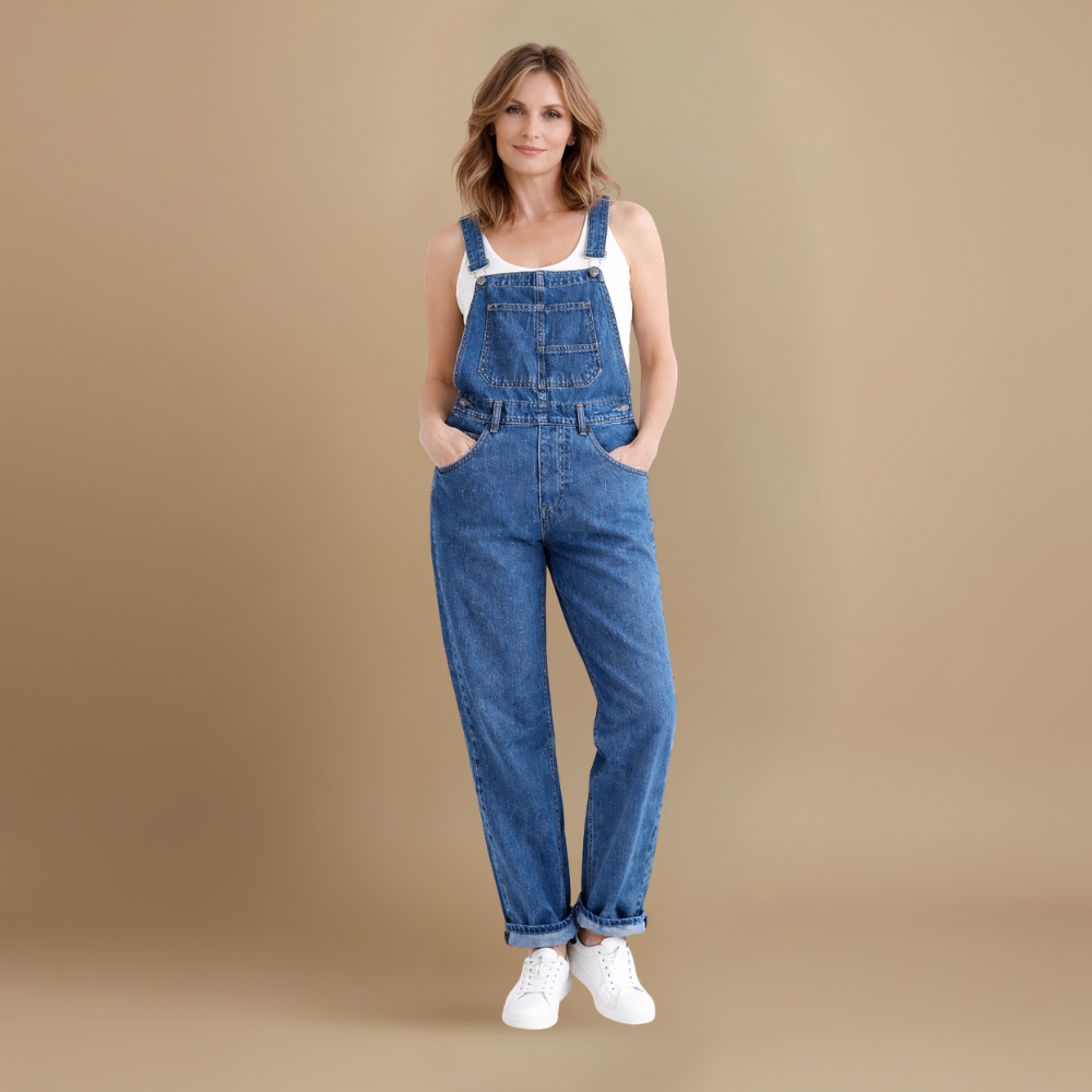 Women’s denim overalls with suspenders and adjustable straps Fashion Grand