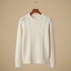 Men's casual o-neck knitted pullover jumper Fashion Grand
