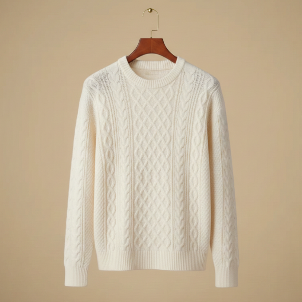Men's casual o-neck knitted pullover jumper Fashion Grand